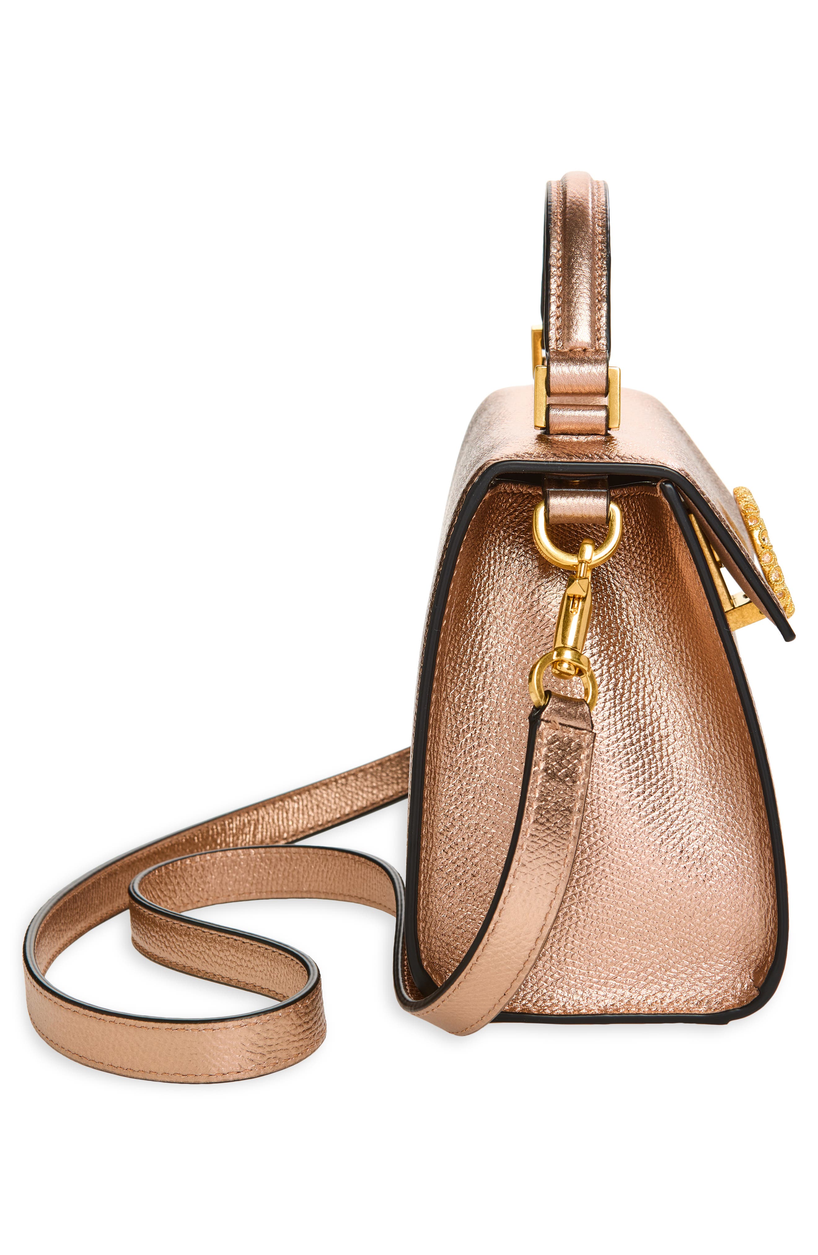 Mini Vsling Top Handle Bag, Alternate, color, ROSE