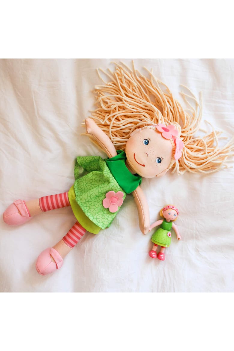 Soft 12" Doll Mali with Blonde Hair, Alternate, color, Green Multi