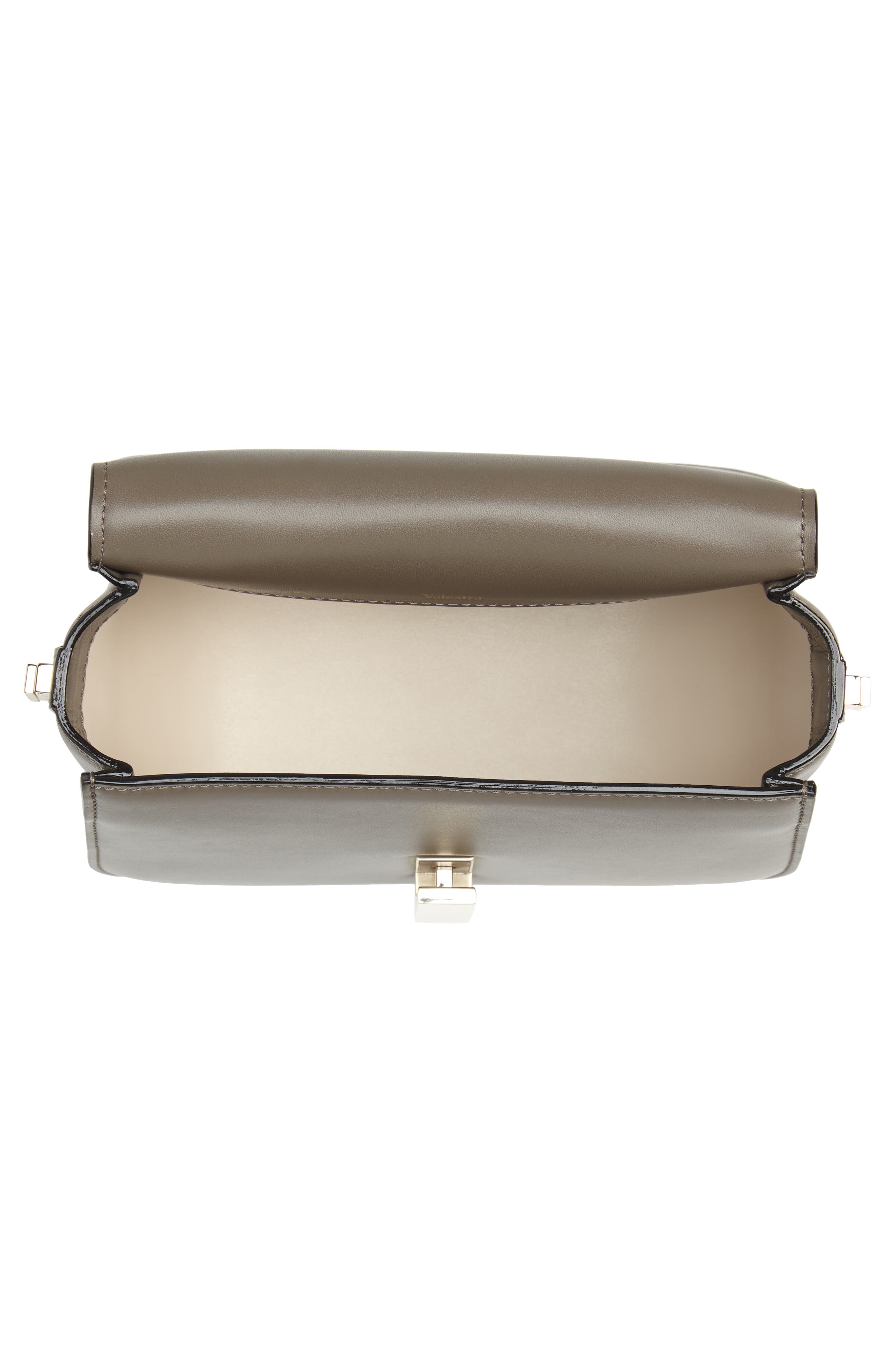 Iside Leather Crossbody Bag, Alternate, color, FUMO DI LONDRA