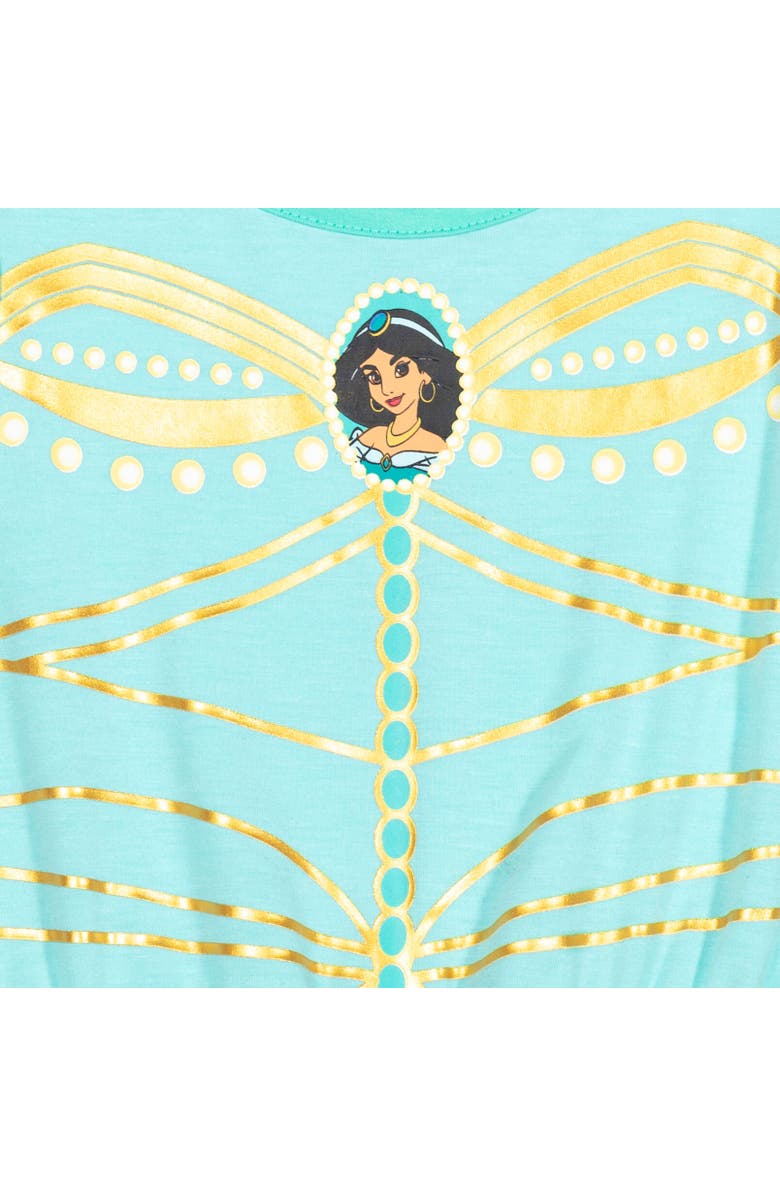 Disney Cosplay Sleeveless Romper, Alternate, color, Princess Jasmine Blue Blue