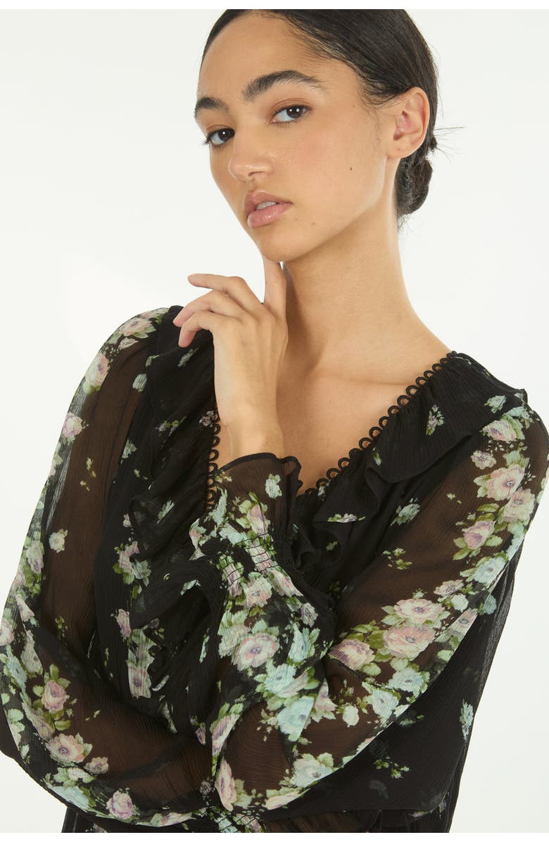 SECRET MISSION Brighton Dress, Alternate, color, Black Floral Alley