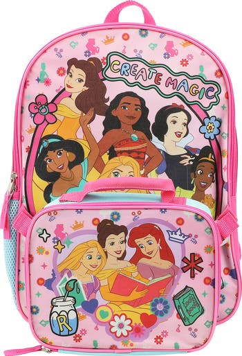 Kids' Princess Backpack with Lunch Bag