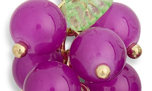 Eye Candy Los Angeles Hayley Grape Drop Earrings