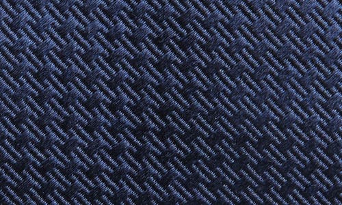 Duchamp Textured Silk Tie In Navy