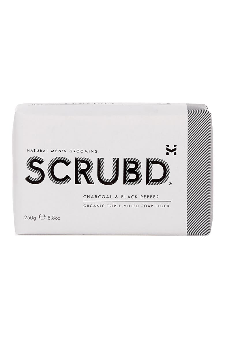 Charcoal & Black Pepper Organic Triple-Milled Soap Block (Nordstrom Exclusive), Main, color, NO COLOR
