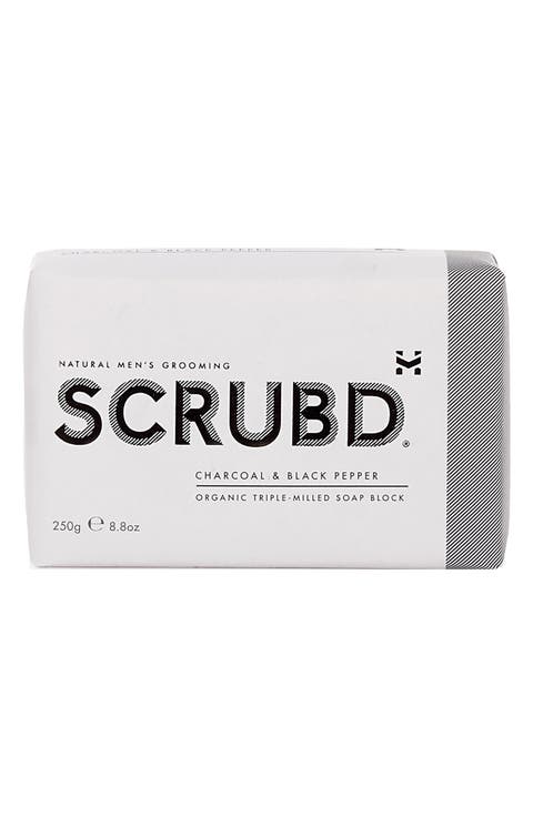 Charcoal & Black Pepper Organic Triple-Milled Soap Block (Nordstrom Exclusive)