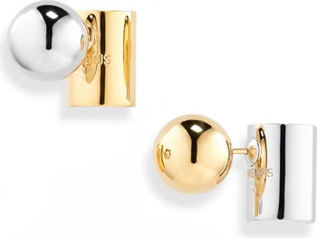Jacquemus Les Boucles Perlina Mismatched Ear Jackets | Nordstrom