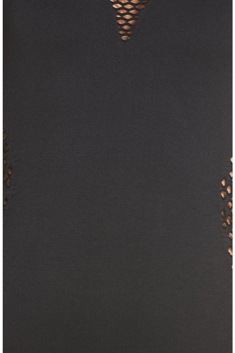 Perforated Chemise, Alternate, color, BLACK