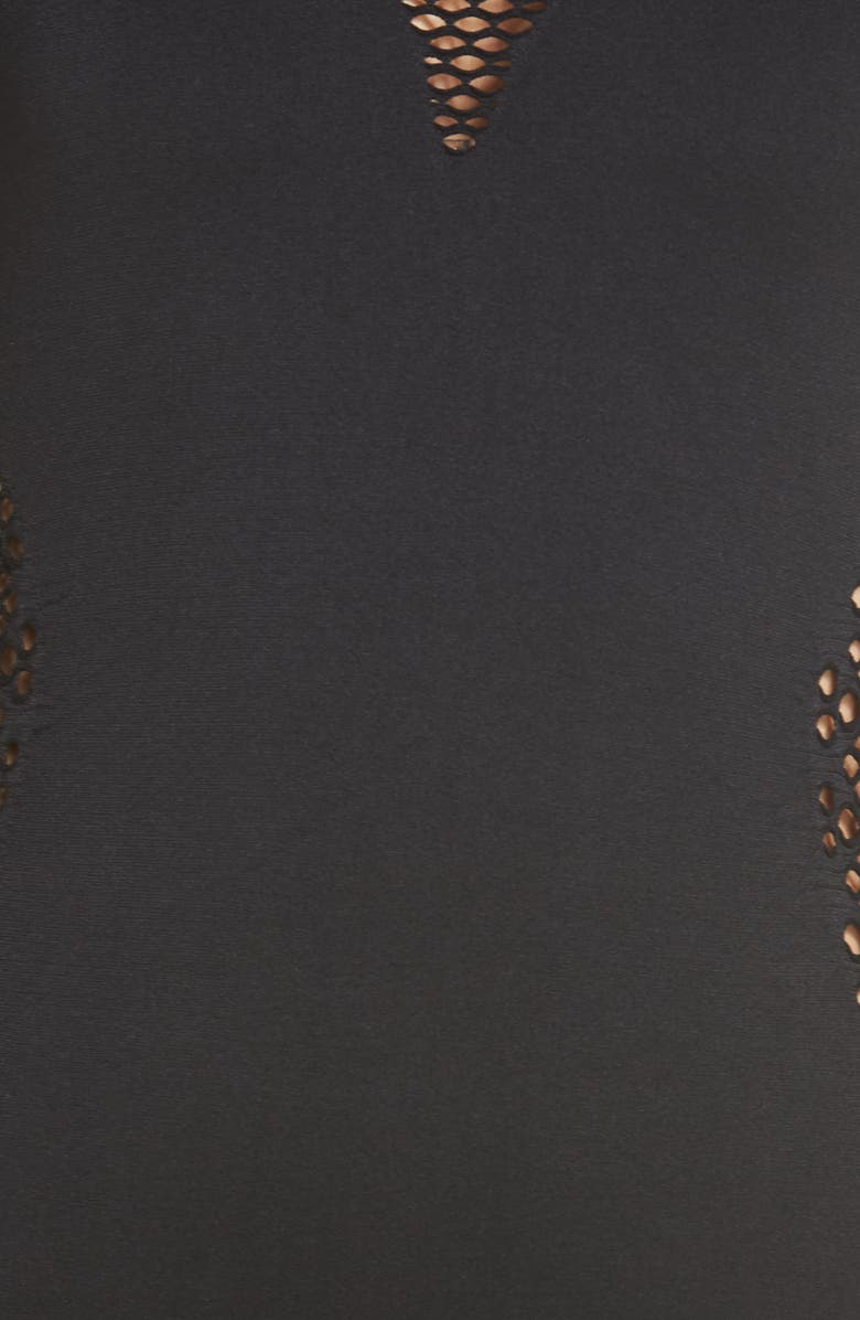 Hauty Perforated Chemise, Alternate, color, Black