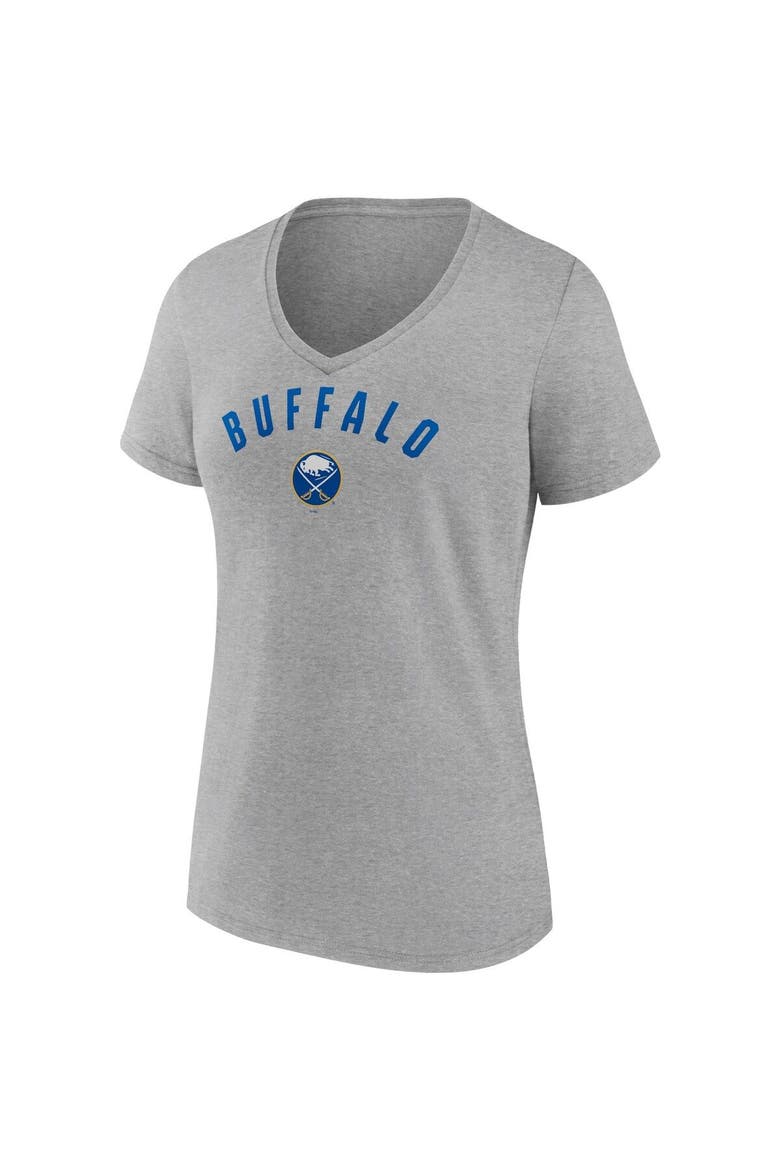 Women's Fanatics Branded Royal/Heathered Gray Buffalo Sabres 2-Pack V-Neck T-Shirt Set, Alternate, color, Royal