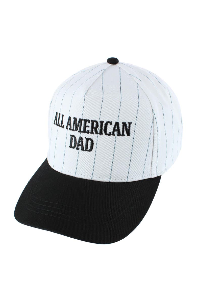 Trafalgar All American Dad Pinstripe Baseball Hat, Alternate, color, Black