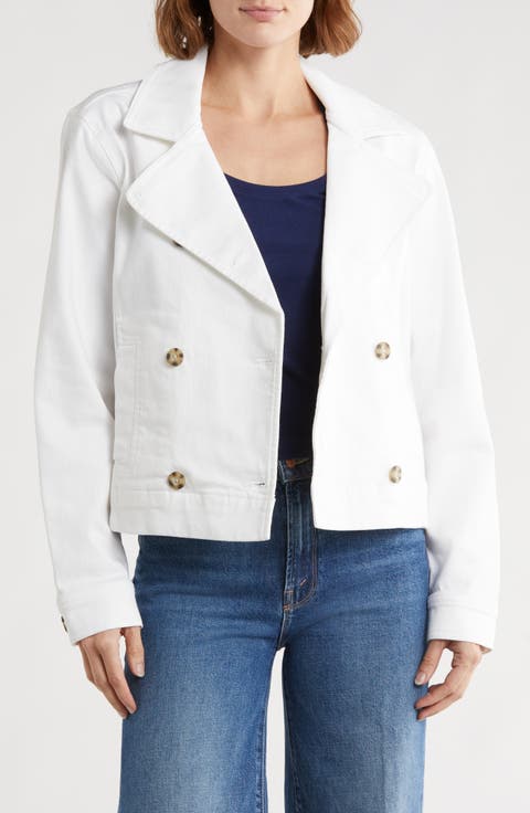 Cotton Twill Crop Peacoat