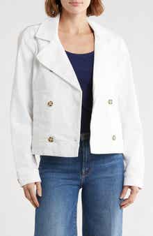 Tommy Bahama Cotton Twill Crop Peacoat