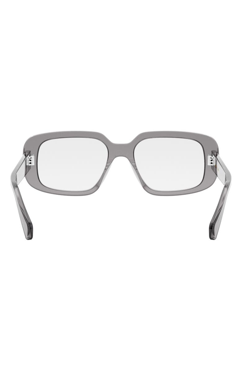 CELINE Bold 54mm Rectangular Optical Glasses, Alternate, color, 