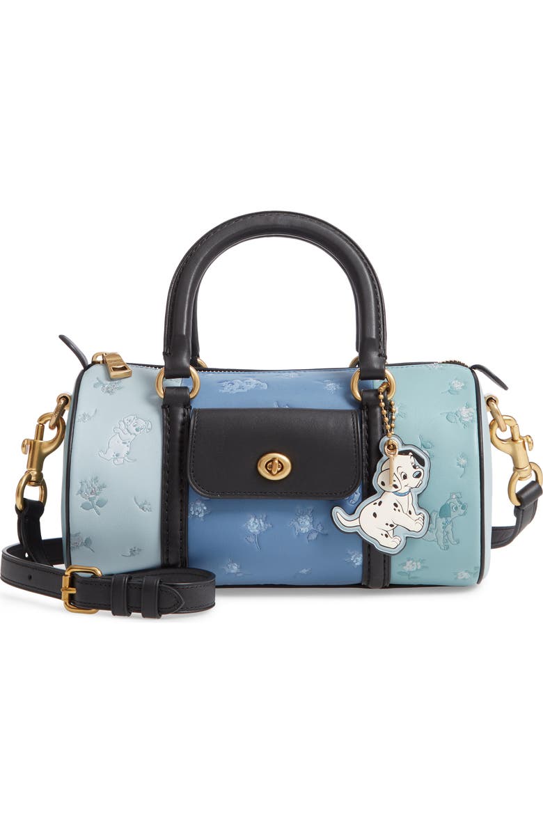 COACH Disney x COACH 101 Dalmatians Leather Barrel Bag, Main, color,