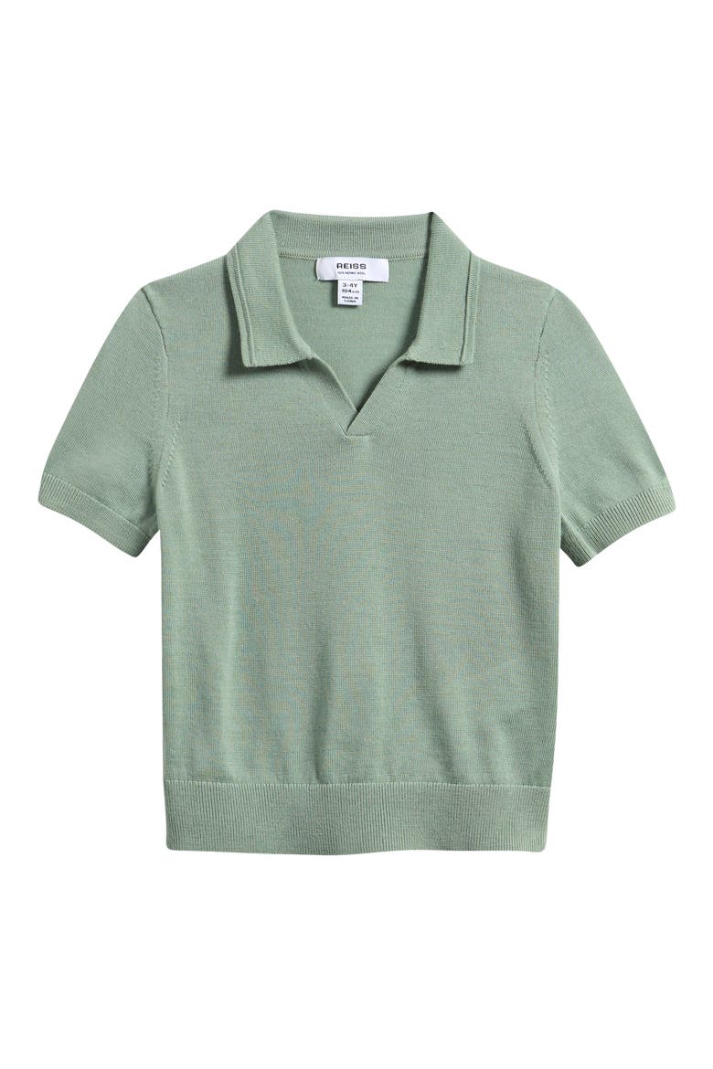 Kids' Duchie Wool Polo, Main, color, LIGHT SAGE GREEN