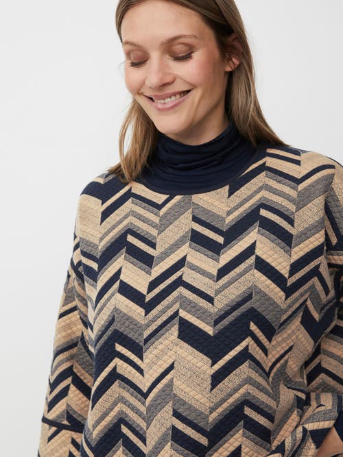 Masai Copenhagen Mabriella 3/4 Sleeve Round Neck Blouse In Brown
