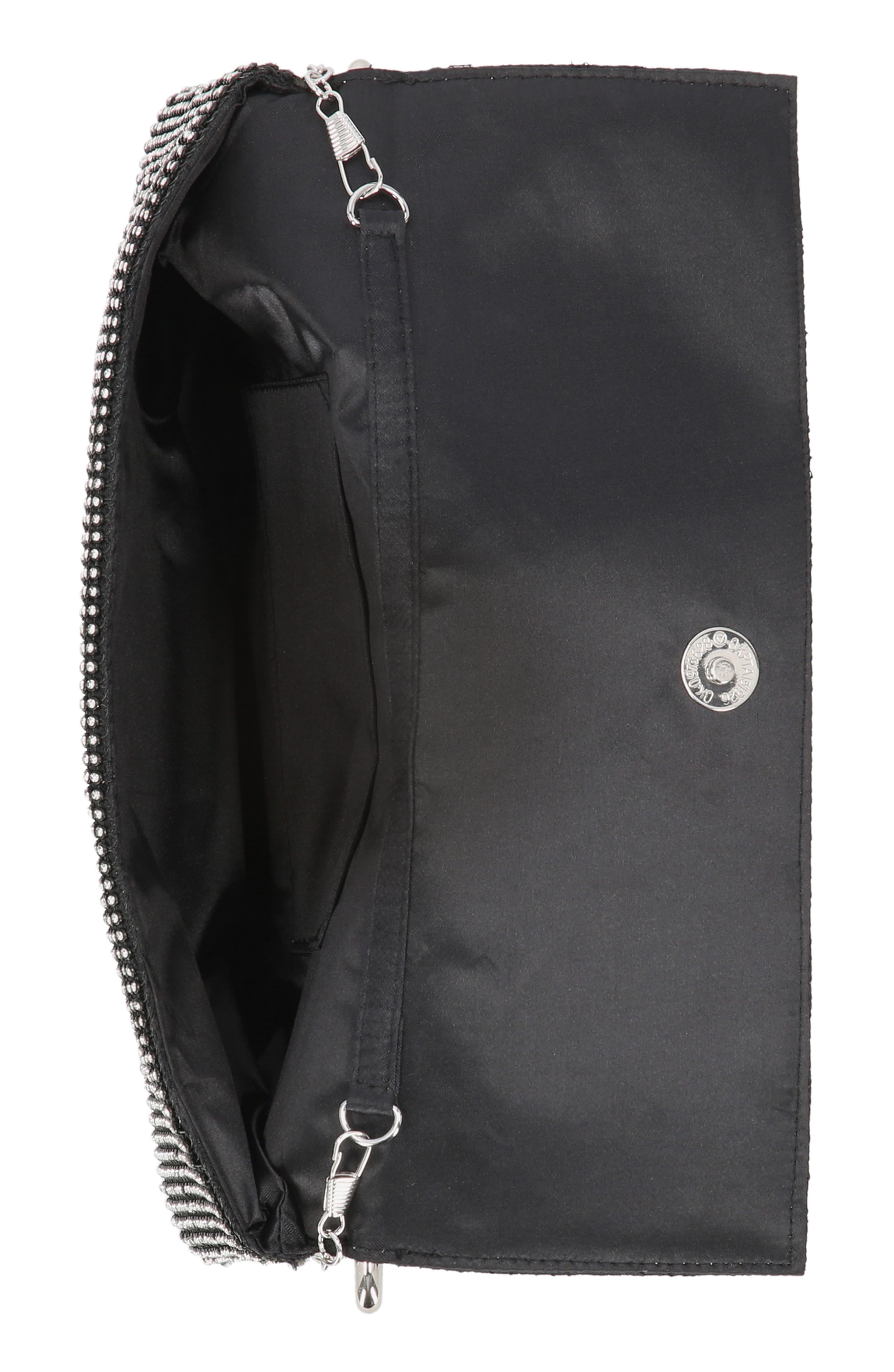 Isa Crystal Clutch, Alternate, color, BLACK CRYSTAL