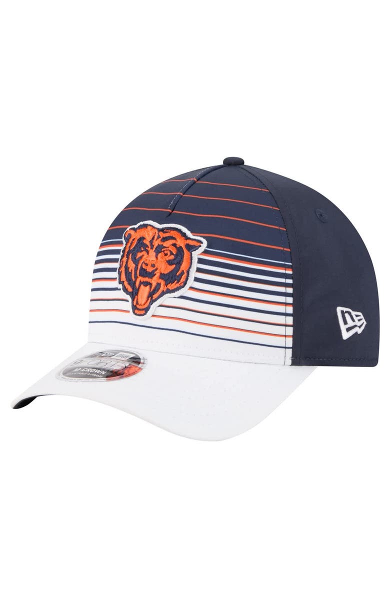 New Era Men's New Era White/Navy Chicago Bears Adventure Gradient 9FORTY M-Crown A-Frame Adjustable Hat, Main, color, White