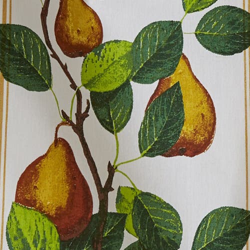 Tag Orchard Pear All Over Pear On Vine Print On White Background Cotton   Kitchen Dishtowel 26l X 18 In Multi