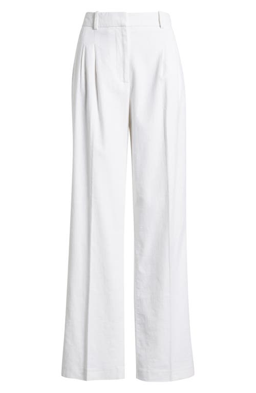 Open Edit Everyday Linen Blend Pants In White