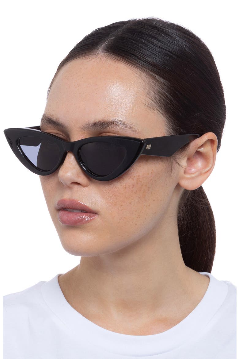 Hypnosis 50mm Cat Eye Sunglasses, Alternate, color, BLACK