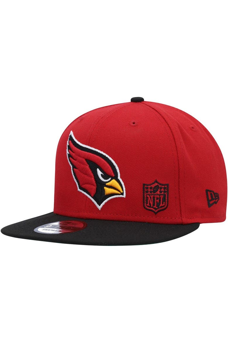 Men's New Era Cardinal/Black Arizona Cardinals Flawless 9FIFTY Snapback Hat, Main, color, Cardinal