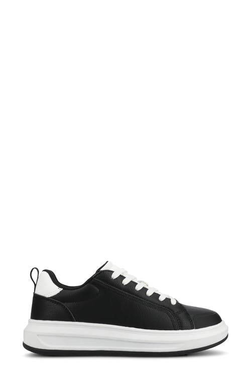 Journee Collection Meeya Woven Casual Sneaker In Black