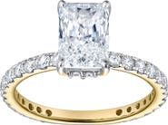 LuvMyJewelry Sia 14K Gold Radiant Cut Lab Grown Diamond Hidden Halo Ring - 2.25 Ct