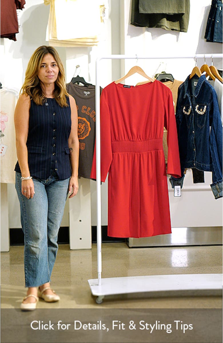 Long Sleeve Techno Cady Dress, sales video thumbnail