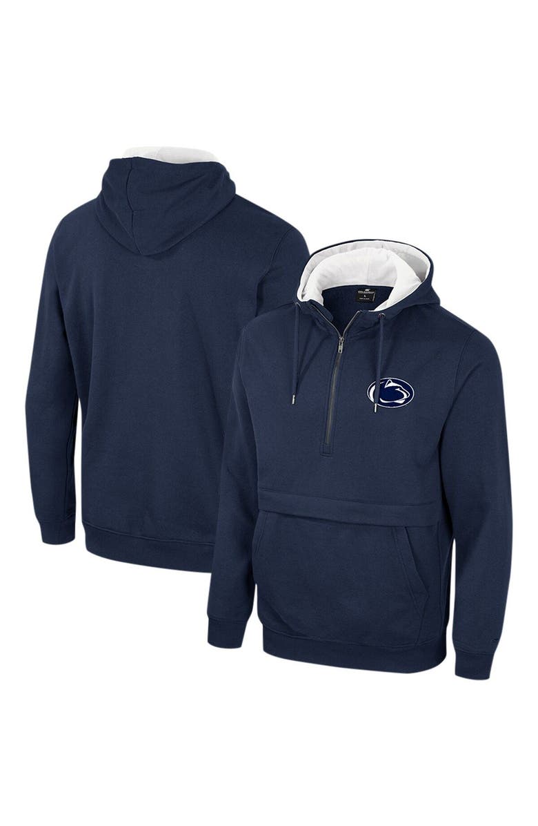 COLOSSEUM Men's Colosseum Navy Penn State Nittany Lions Half-Zip Hoodie, Main, color, Navy