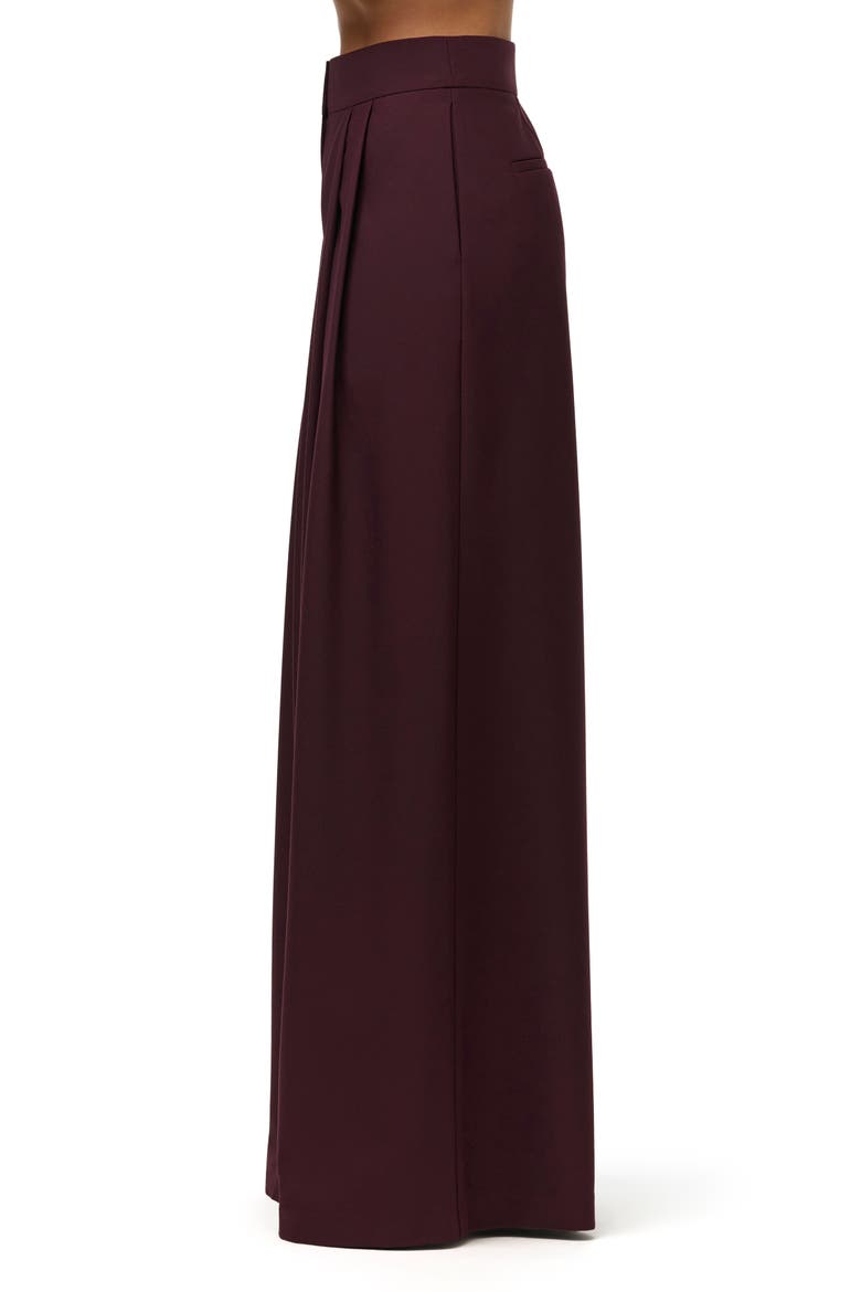 Suiting Oversize Wide Leg Pants, Alternate, color, DARK PLUM