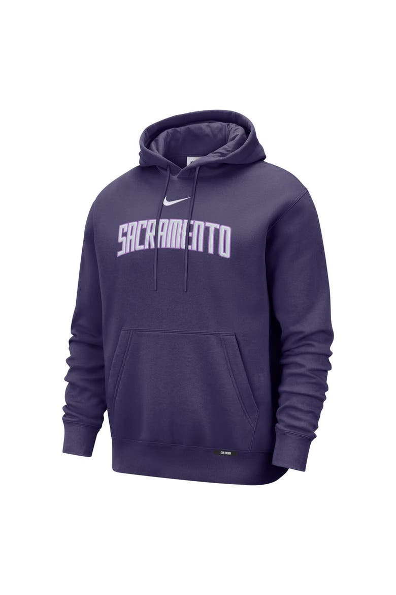 Men's Nike  Purple Sacramento Kings 2025/26 City Edition Essential Remix Club Hoodie, Alternate, color, Purple