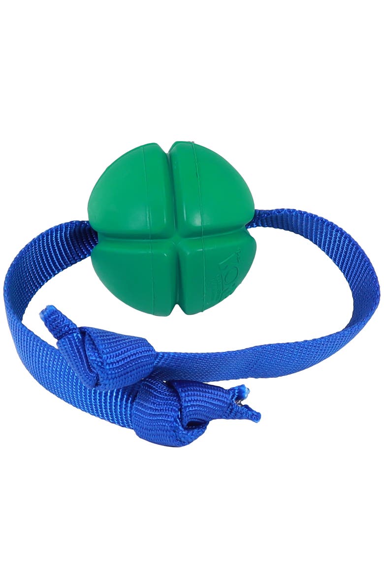 FloTex Tug, Medium, 2.5 Inch, Green, Rubber Dog Toy, Main, color, Green