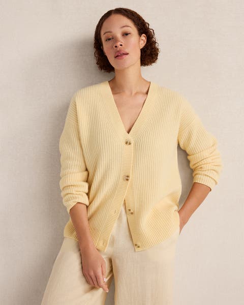 Cashmere Shaker Stitch Cardigan