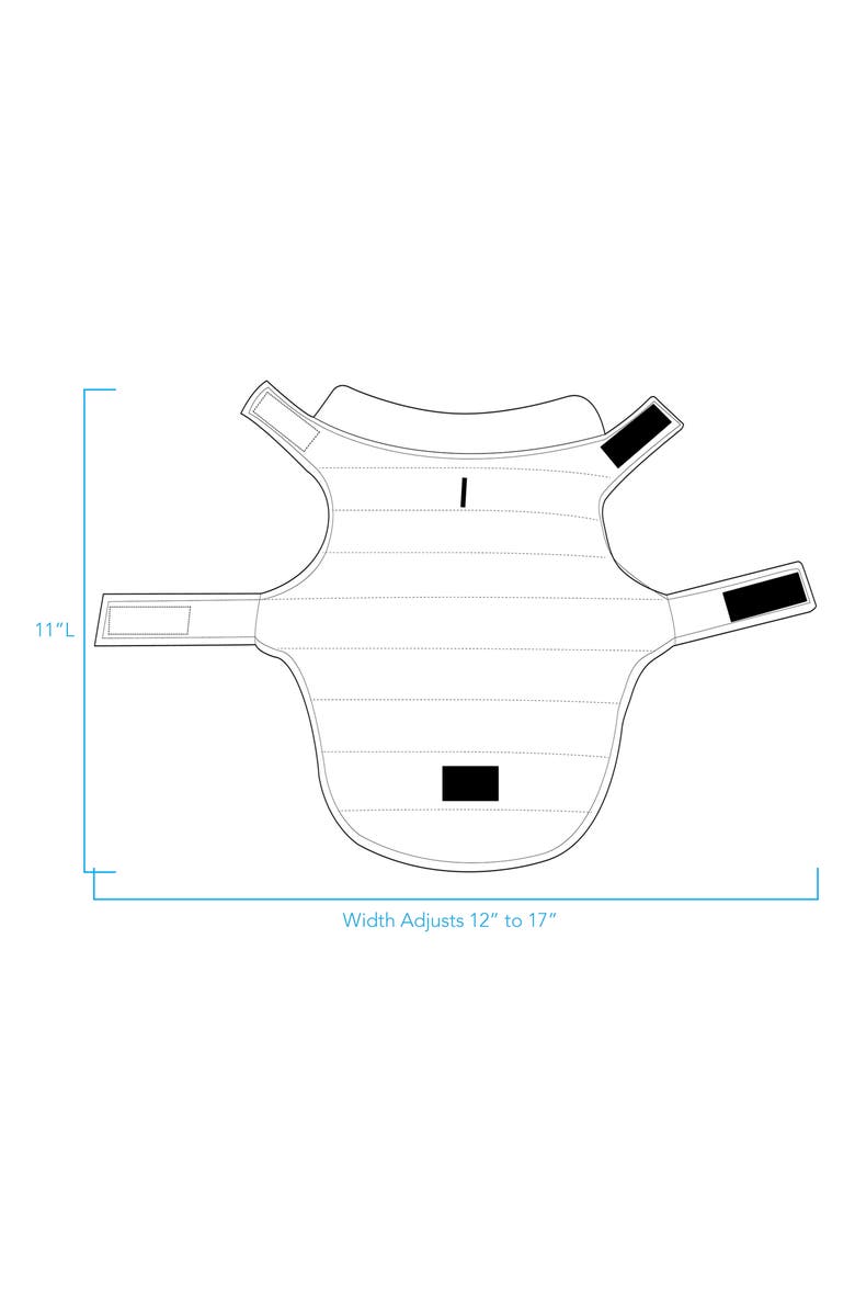 Pendleton Puffer Dog Coat, Alternate, color, Teal