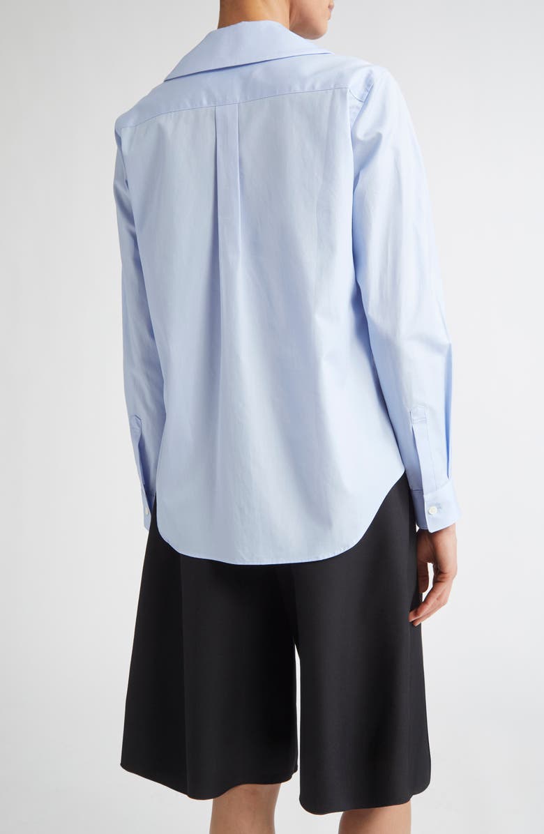 Comme des Garçons Girl Bow Detail Cotton Broadcloth Button-Up Shirt, Alternate, color, 