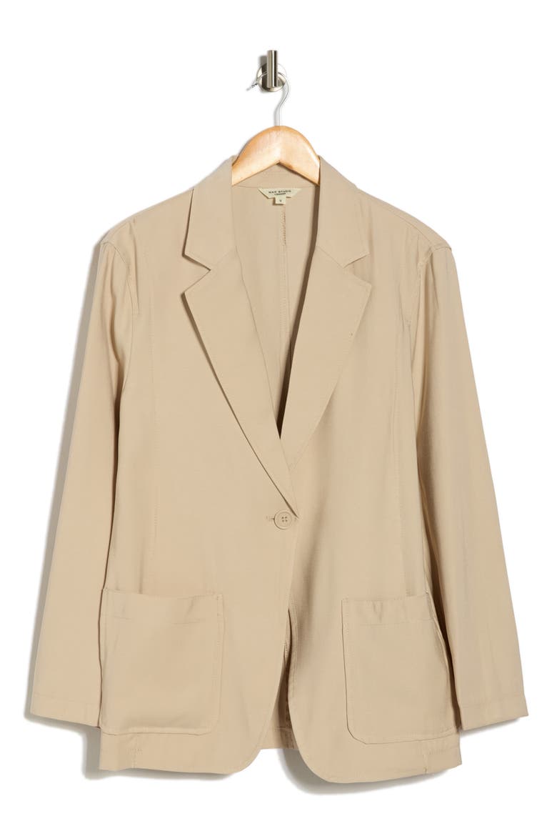 Single Button Blazer, Alternate, color, OYSTER