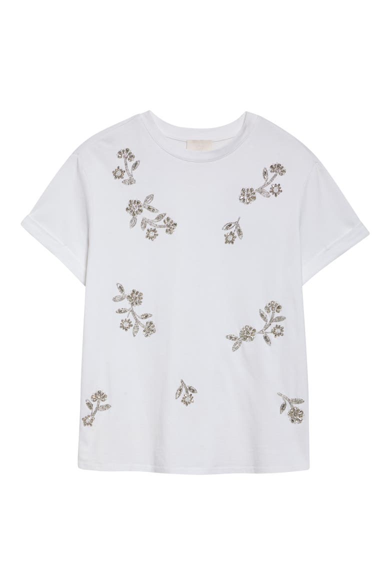 Rhinestone Vines T-Shirt, Alternate, color, WHITE