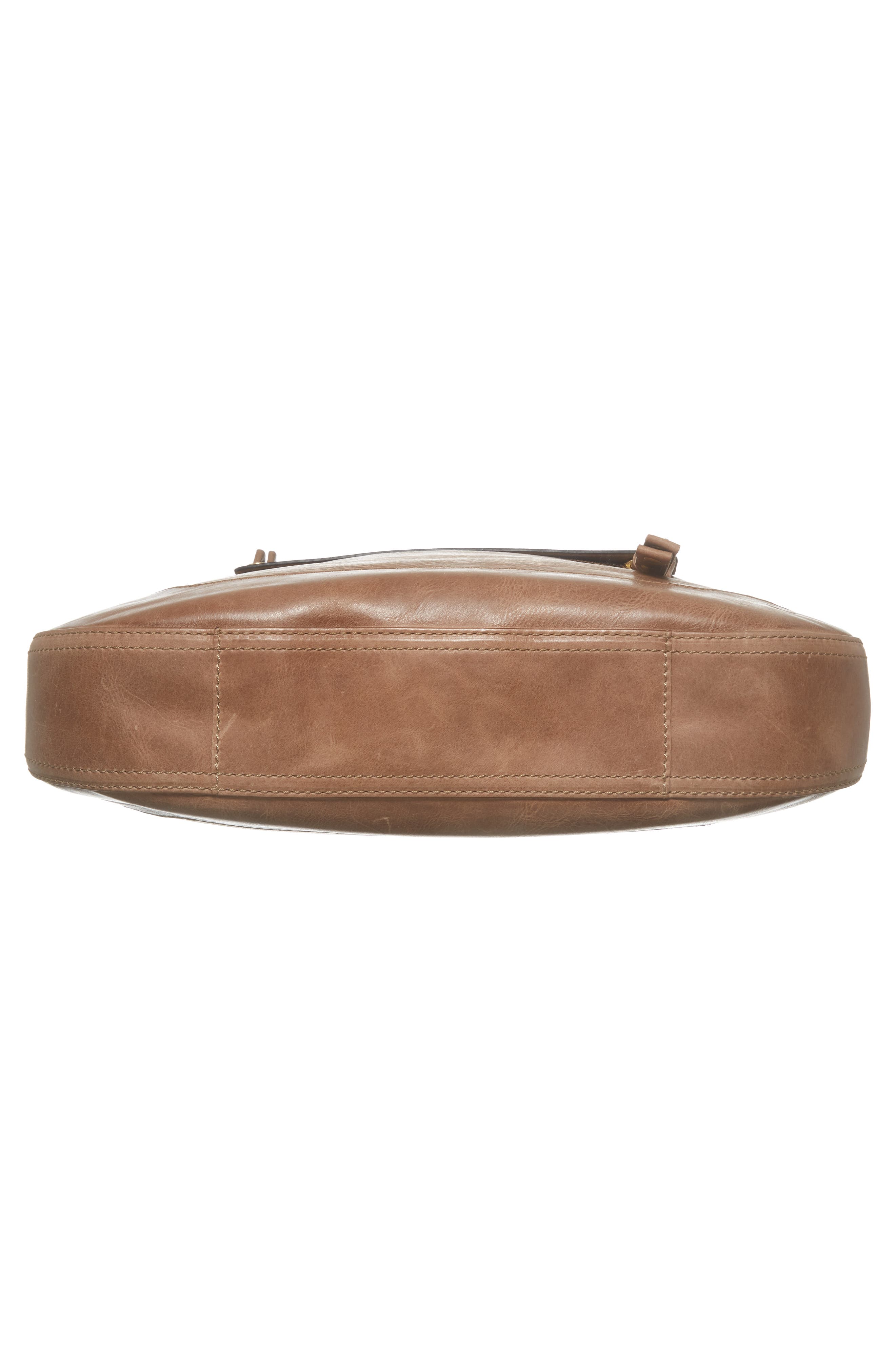 Melissa Large Leather Hobo, Alternate, color, DARK TAUPE