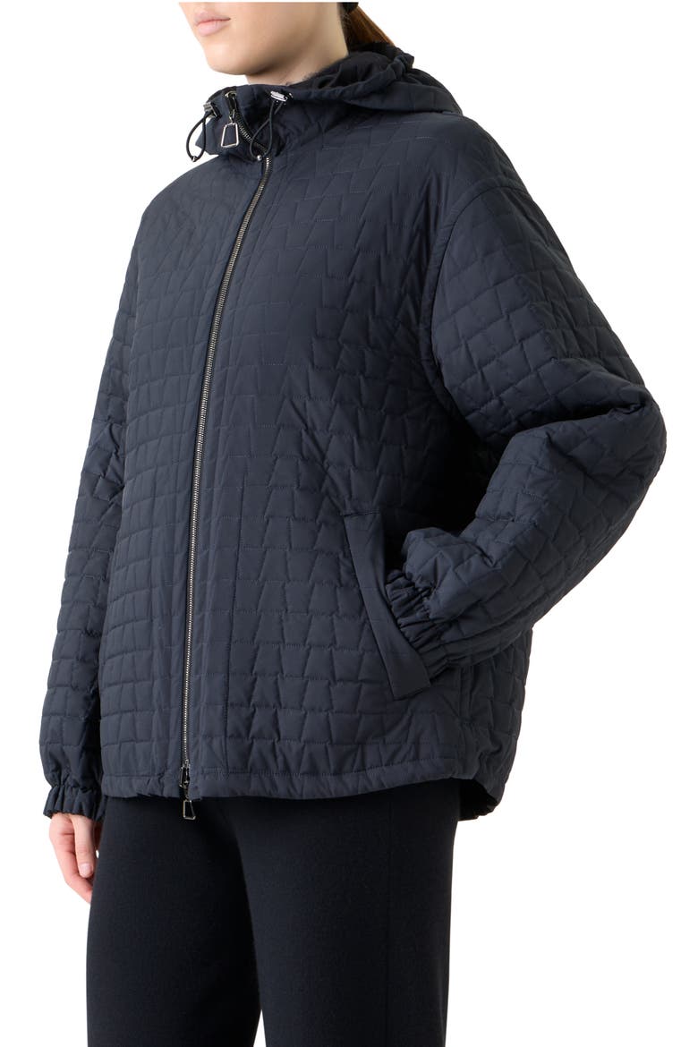 Davis Quilted Techno Taffeta Parka, Alternate, color, DENIM-BLACK