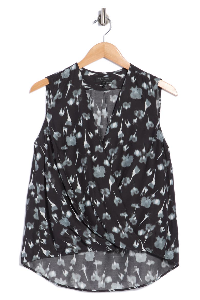 Victor Sleeveless Top, Main, color, BLACK FLORAL