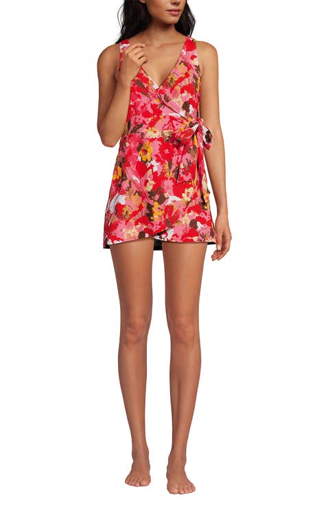 Side Tie Mini Swim Dress Swimsuit