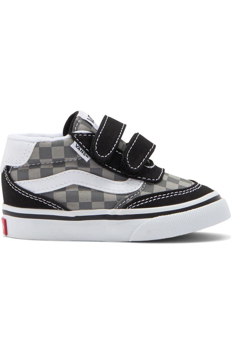 Vans Kids' Brooklyn Mid Top Sneaker, Alternate, color, Tonal Check Pewter