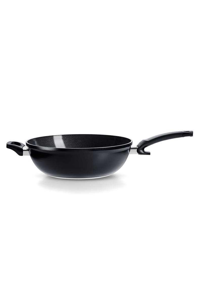 Fissler Ceratal<sup>®</sup> Ceramic Non-Stick Wok 12.6" with helper handle, Main, color, Orbit Black