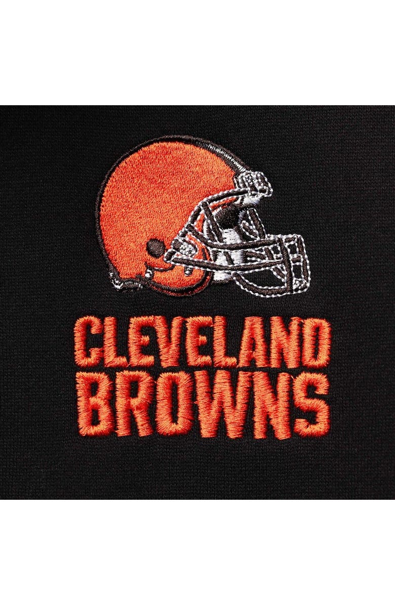 DUNBROOKE Men's Dunbrooke Black Cleveland Browns Craftsman Thermal-Lined Full-Zip Hoodie, Alternate, color, Black