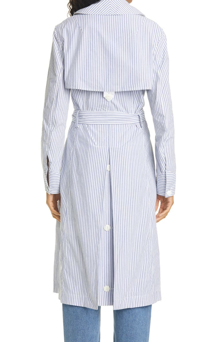 rag & bone Adriene Stripe Trench Coat, Alternate, color,