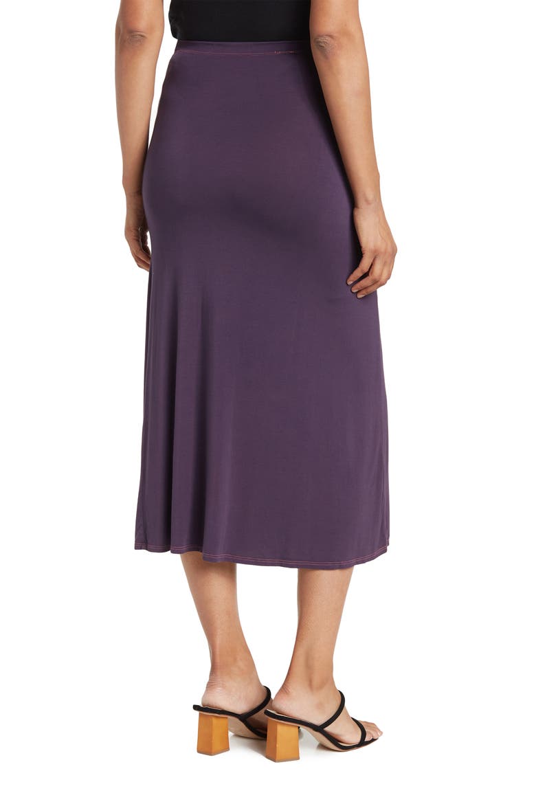 Side Slit Maxi Skirt, Alternate, color, NAVY