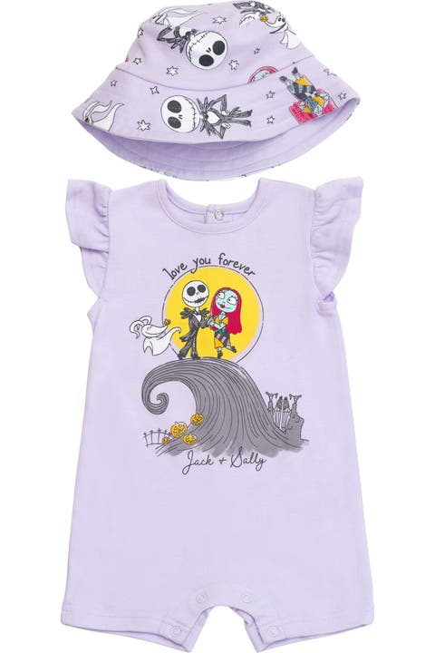 Nightmare Before Christmas One Piece Romper and Hat Set