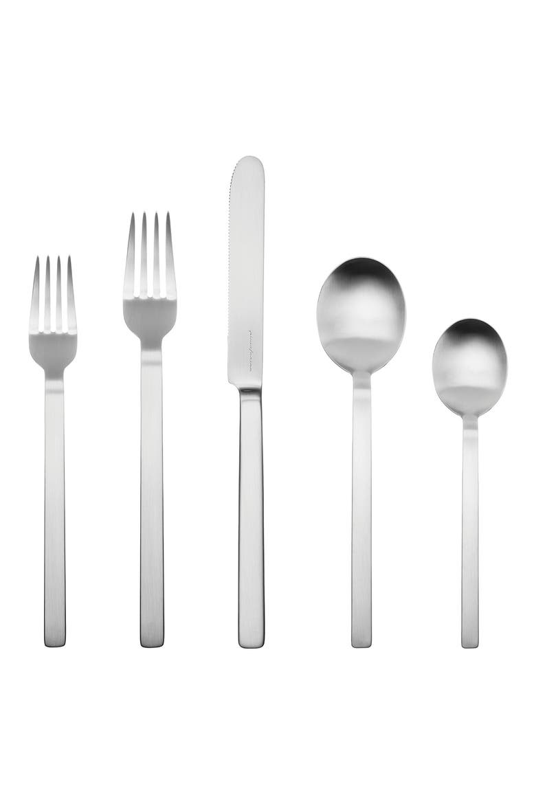 5-Piece Place Setting, Main, color, STAINLESS STEEL